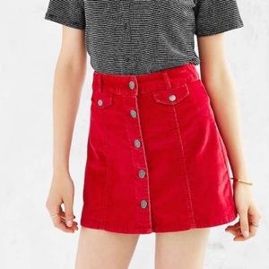 RED BDG SKIRT
